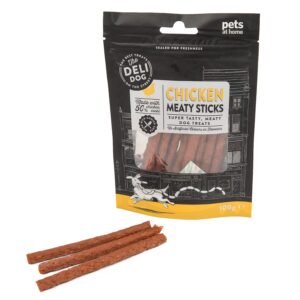 The Deli Dog Chicken Meaty Sticks Dog Treats 100g